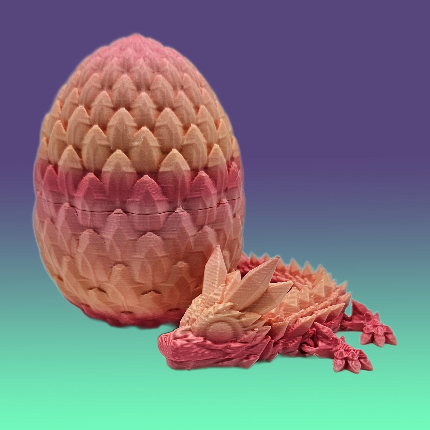 Pink/Red Baby Dragon & Egg