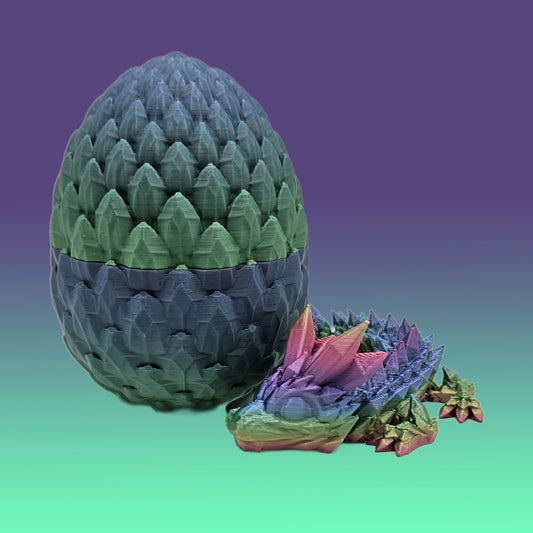 Blue/Green Baby Dragon & Egg