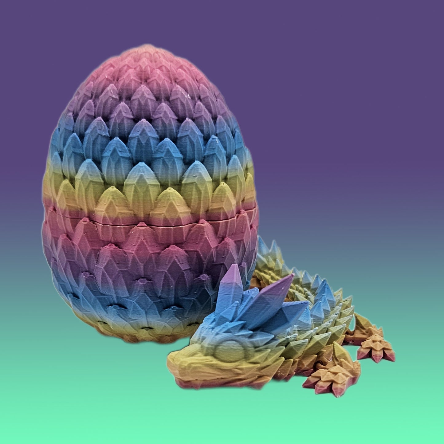 Rainbow Baby Dragon & Egg